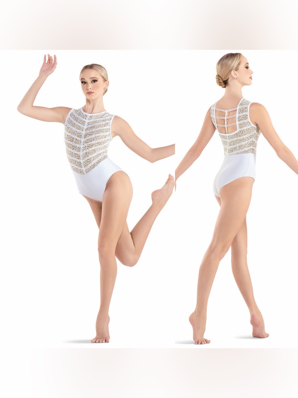 Tenth House solo Dance costume INTREPID WHITE TH23129 jazz acro SA-Small adult